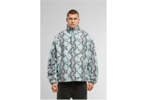 Karl Kani Metal Signature Snake Μπλούζα Sherpa Με Φερμουάρ Ανδρική (KM253-038-1)