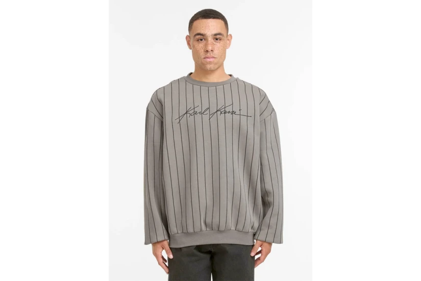 Karl Kani Autograph Pinstripe Ανδρική Μακρυμάνικη Μπλούζα