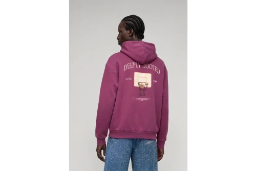 Karl Kani Signature Hoop Oversized Hoodie Ανδρικό (KM263-035-2BERRY)