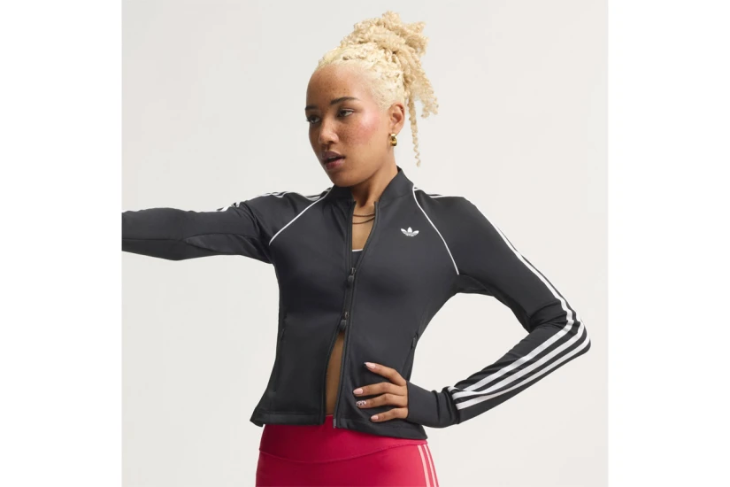 Adidas Originals Sport Superstar Midlayer Γυναικεία Πολυεστερική Ζακέτα Μαύρη