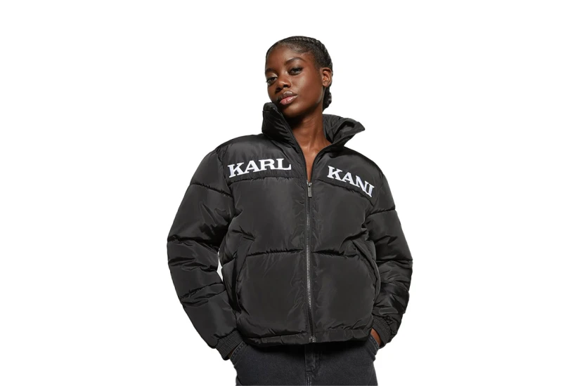 Karl Kani Retro Essential Γυναικείο Puffer Μπουφάν Μαύρο