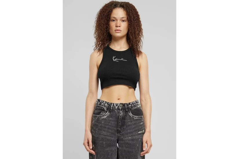 Karl Kani Small Signature Essential Racer Αμάνικο Crop T-Shirt