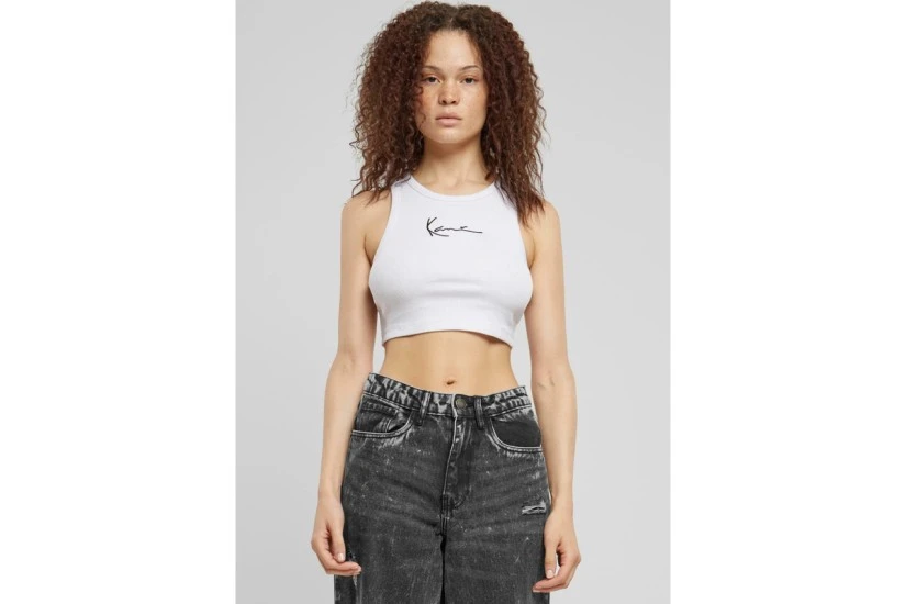 Karl Kani Small Signature Essential Αμάνικη Crop Top Μπλούζα