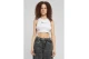Karl Kani Small Signature Essential Γυναικεία Αμάνικη Cropped Μπλούζα