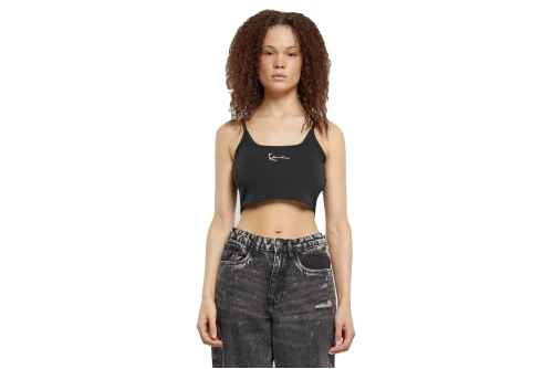 Karl Kani W Small Signature Essential Crop Top Αμάνικο Γυναικείο (KW-TP021-001-01)