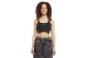 Karl Kani Γυναικεία Αμάνικη Crop Top Μπλούζα Μαύρη