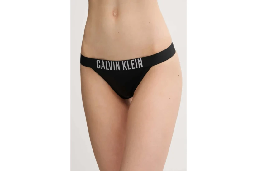 Calvin Klein Intense Power Γυναικείο Brazilian Μαγιό Bikini Bottom Μαύρο