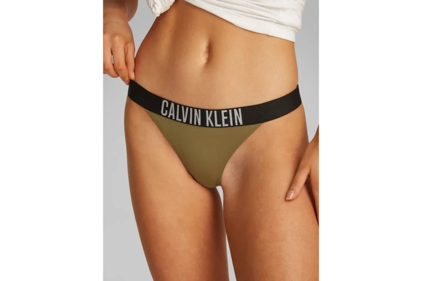 Calvin Klein Intense Power Γυναικείο Brazilian Μαγιό Bikini Bottom Χακί