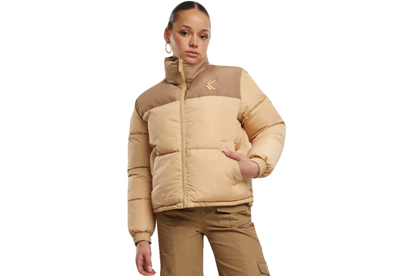 Karl Kani Reversible Γυναικείο Puffer Μπουφάν Μπεζ