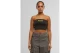 Karl Kani Retro Bandeau Top Γυναικείο Αμάνικο Crop Top Μαύρο, Κίτρινο