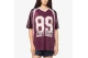 Karl Kani OG 89 Round Serif Football Jersey Γυναικείο Κοντομάνικο T-Shirt Βυσσινί, Μπεζ, Ροζ