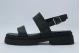 Windsor Smith Loyalty Leather Γυναικεία Σανδάλια Μαύρα