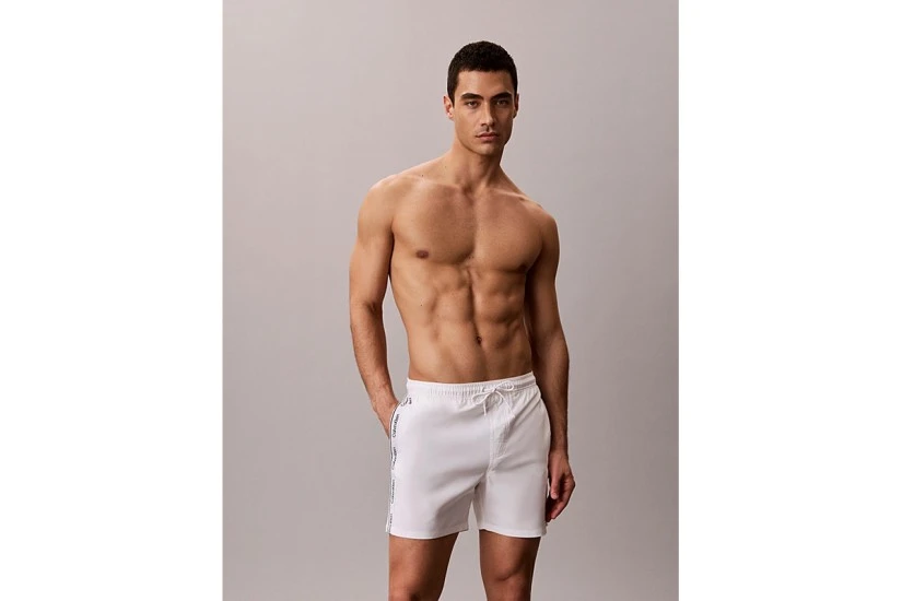 Calvin Klein Core Solid Swim Ανδρικό Μαγιό Σορτς Λευκό