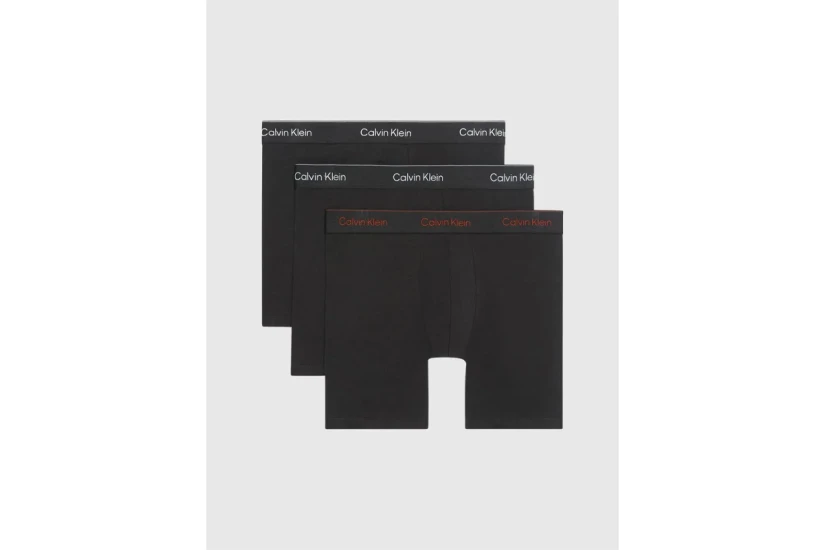 Calvin Klein Icon Ανδρικά Εσώρουχα Μπόξερ Μαύρα 3 Τεμάχια