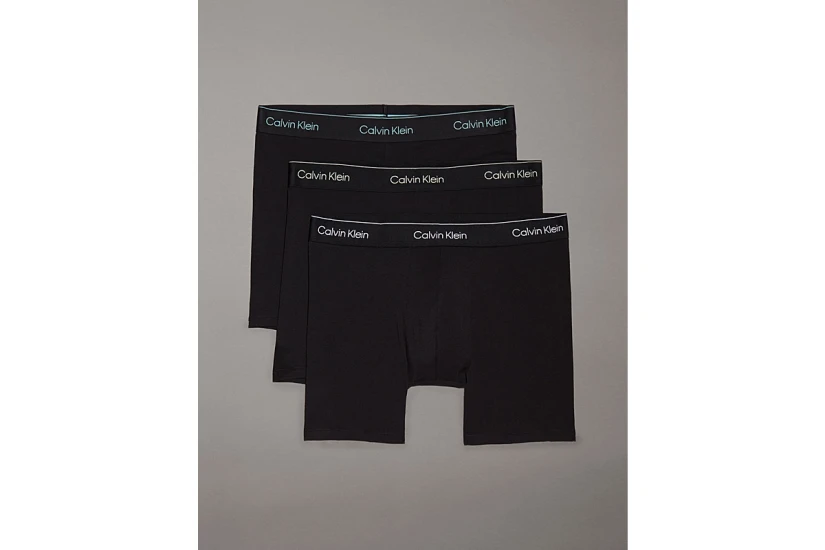 Calvin Klein Icon Ανδρικά Εσώρουχα Μπόξερ Μαύρα 3 Τεμάχια