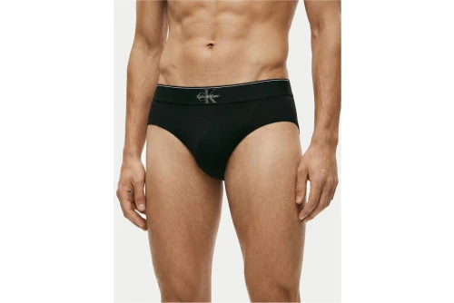 Calvin Klein Graphic Monogram Cotton Stretch Εσώρουχο Σλιπ 3-Τεμάχια (LV00NB4471 UB1)