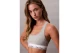 Calvin Klein Icon Cotton Modal Unlined Γυναικείο Bralette Γκρι, Λευκό