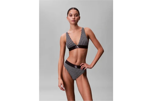 Calvin Klein Triangle Graphic Monogram Bralette Γυναικείο (LV00QF8703 2Y1)
