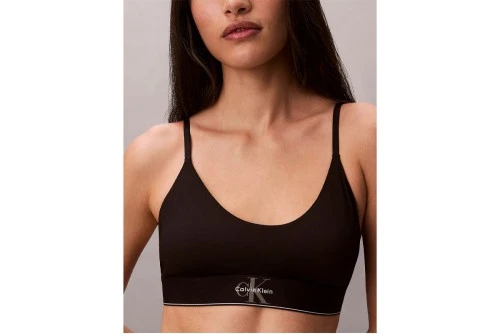 Calvin Klein Graphic Monogram Microfibre Stretch Unlined  Bralette (LV00QF8814 UB1)
