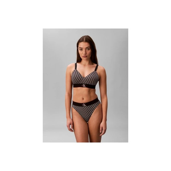 Calvin Klein Lightly Lined Graphic Monogram Bralette Γυναικείο (LV00QF8877 2Y1)