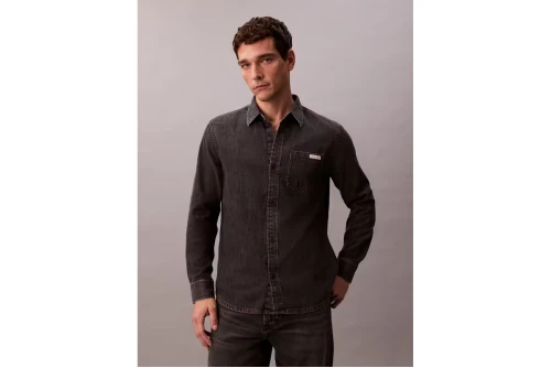 Calvin Klein Πουκάμισο Μακρυμάνικο Τζιν Ανδρικό (LV040BM733 KQB)