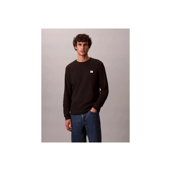 Calvin Klein Waffle Μπλούζα Με Λαιμόκοψη Ανδρική (LV040EM217 UB1)