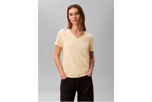 Calvin Klein Relaxed Monogram V-Neck T-Shirt Γυναικείο (LV047B205G 4MY)