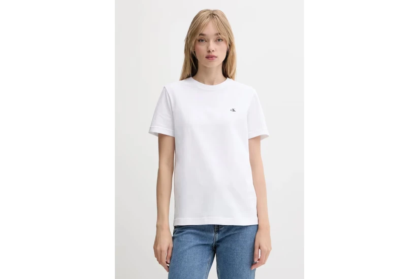 Calvin Klein Γυναικείο Κοντομάνικο T-Shirt Λευκό