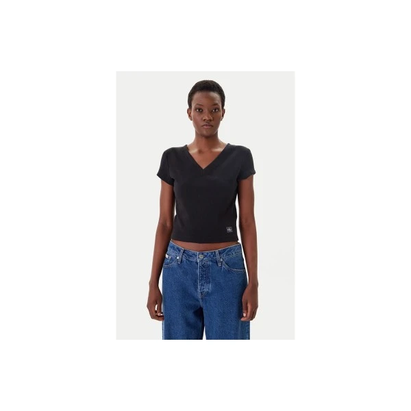 Calvin Klein Μπλούζα Κοντομάνικη Rib (LV047C910G UB1)