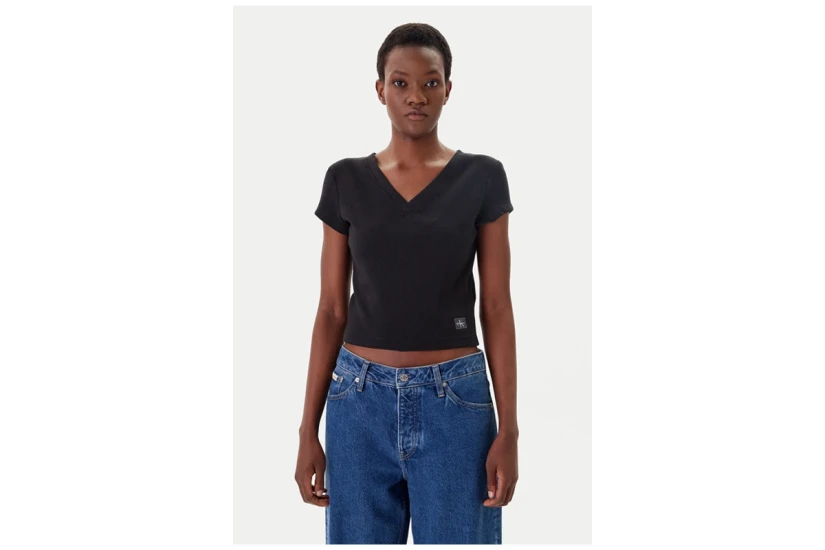 Calvin Klein Μπλούζα Κοντομάνικη Rib (LV047C910G UB1)
