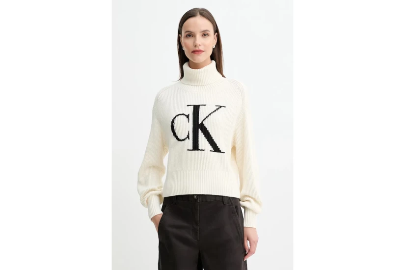 Calvin Klein Γυναικεία Μακρυμάνικη Μπλούζα Λευκή
