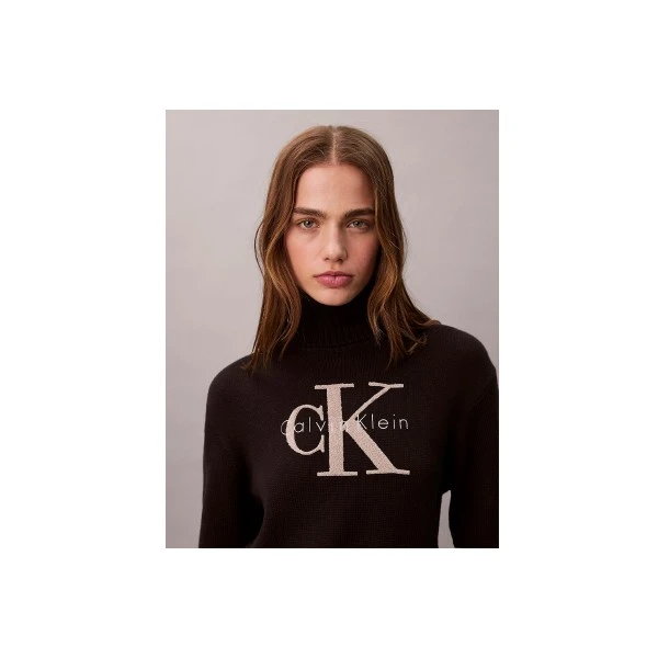 Calvin Klein Soft Chenille Πουλόβερ Με Ψηλό Λαιμό Γυναικείο (LV047D354G UB1)
