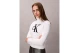 Calvin Klein Soft Chenille Roll Neck Γυναικείο Πουλόβερ Λευκό, Μαύρο