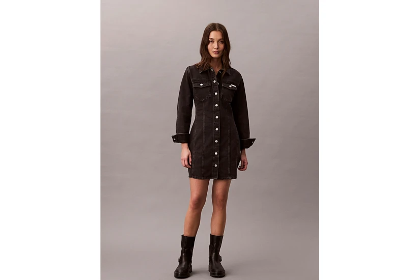 Calvin Klein Γυναικείο Mini Φόρεμα Μαύρο