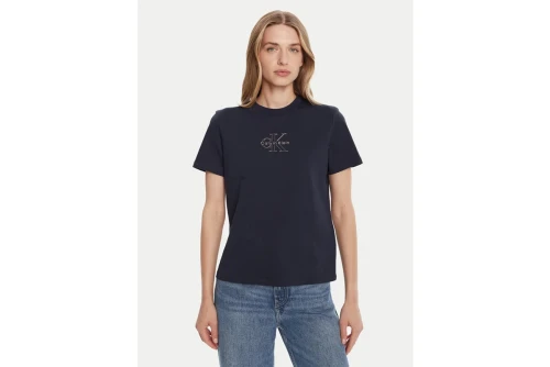 Calvin Klein Glossy Metallic Logo T-Shirt Γυναικείο (LV047D873G UB1)