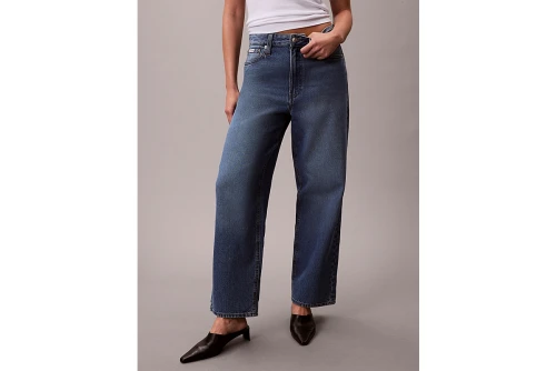 Calvin Klein Barrel Fit Παντελόνι Τζιν Γυναικείο (LV047E626G MZK)