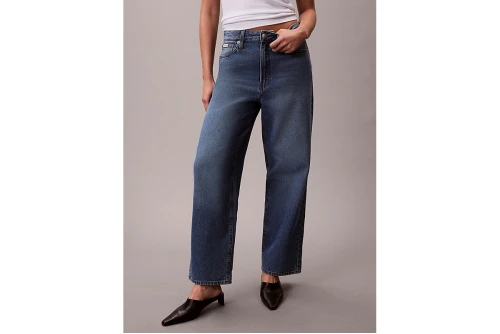 Calvin Klein Barrel Fit Παντελόνι Τζιν Γυναικείο (LV047E626G MZK)