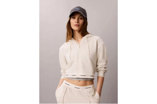 Calvin Klein Cropped Logo Ζακέτα Βαμβακερή Γυναικεία (LV047G252G P4P)