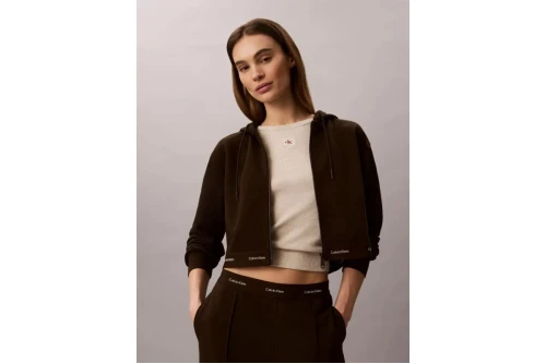 Calvin Klein Cropped Logo Ζακέτα Βαμβακερή Γυναικεία (LV047G252G TO2)