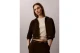 Calvin Klein Cropped Logo Γυναικεία Βαμβακερή Ζακέτα με Κουκούλα Καφέ