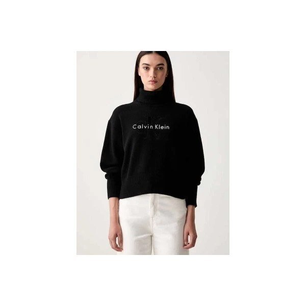 Calvin Klein Monologo Πουλόβερ Με Ψηλό Λαιμό Γυναικείο (LV047H329G UB1)