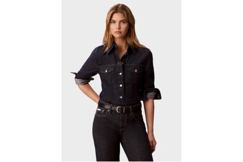 Calvin Klein Classic Τζιν Πουκάμισο Μακρυμάνικο Γυναικείο (LV047H777G 46E)