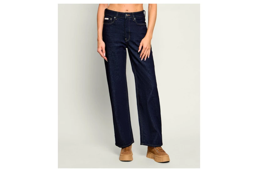 Calvin Klein High Rise Loose Παντελόνι Τζιν Γυναικείο (LV047H936G 46E)