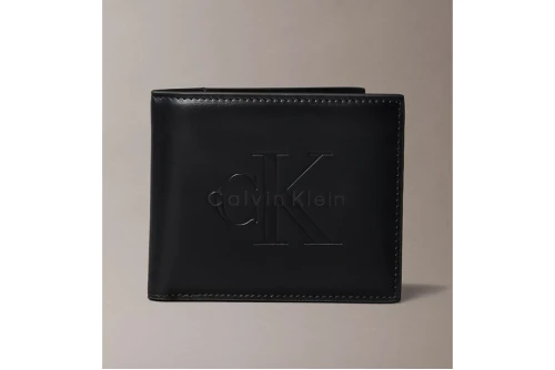 Calvin Klein Embossed Monologo Bifold Πορτοφόλι (LV04D1156G UB1)