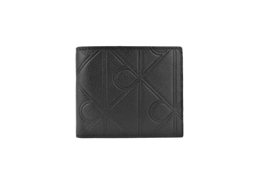 Calvin Klein Full-Grain Leather Rfid Billfold Ανδρικό Πορτοφόλι Μαύρο