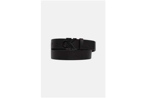 Calvin Klein Leather Monogram Logo Ζώνη Casual (LV04D7091G V8N)