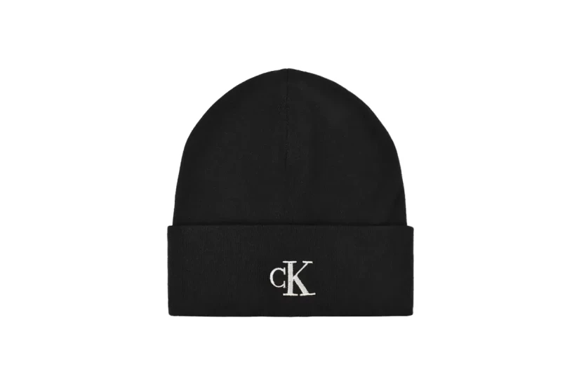 Calvin Klein Signature Logo Χειμερινό Σκουφάκι Μαύρο