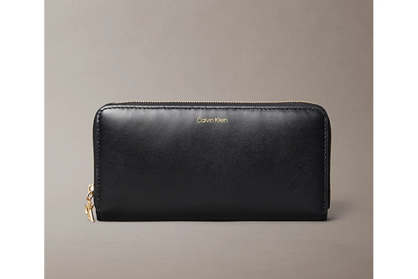 Calvin Klein Monogram Hardware Γυναικείο Πορτοφόλι Μαύρο