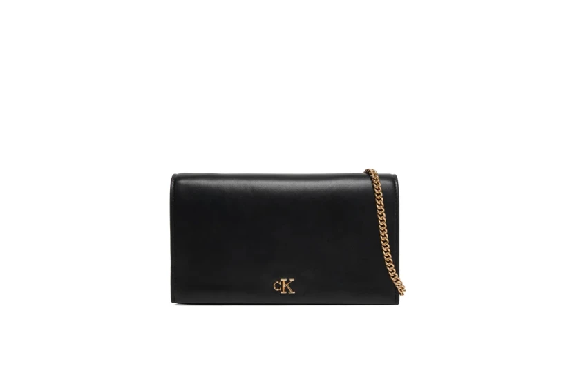 Calvin Klein Wallet On Chain Γυναικείο Πορτοφόλι Μαύρο