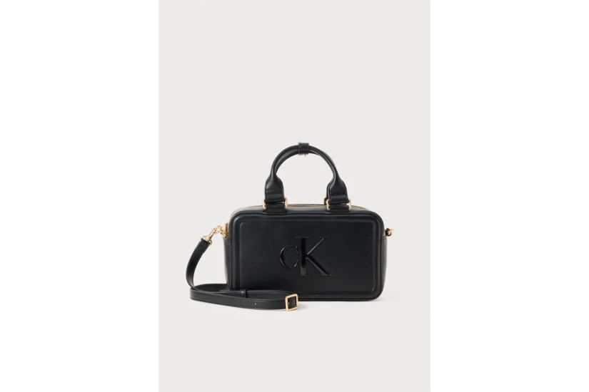 Calvin Klein Bold Monogram Metallic Γυναικεία Τσάντα Ώμου-Χειρός